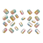 Graduated colored nails