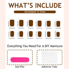 24pcs Long Pure pink color Nails