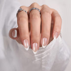 French snow nails