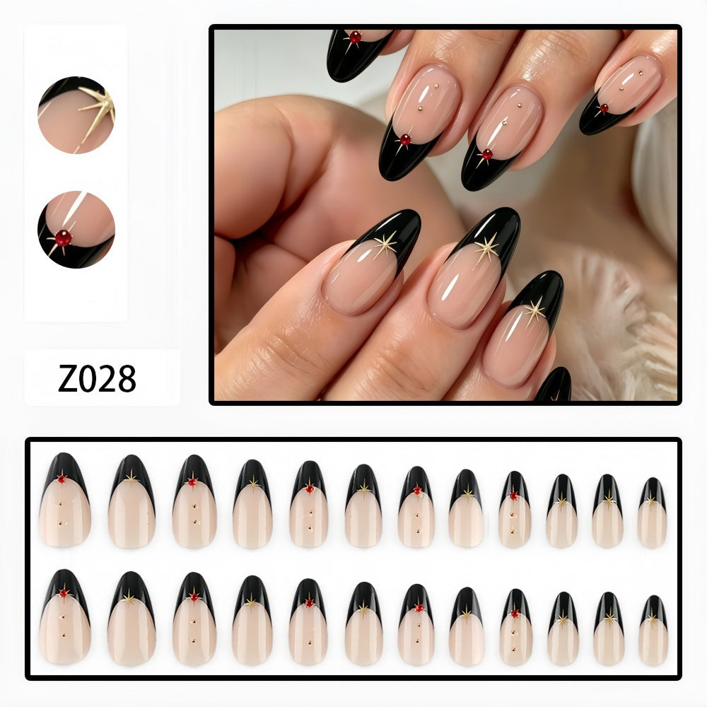 Chocolate French nails