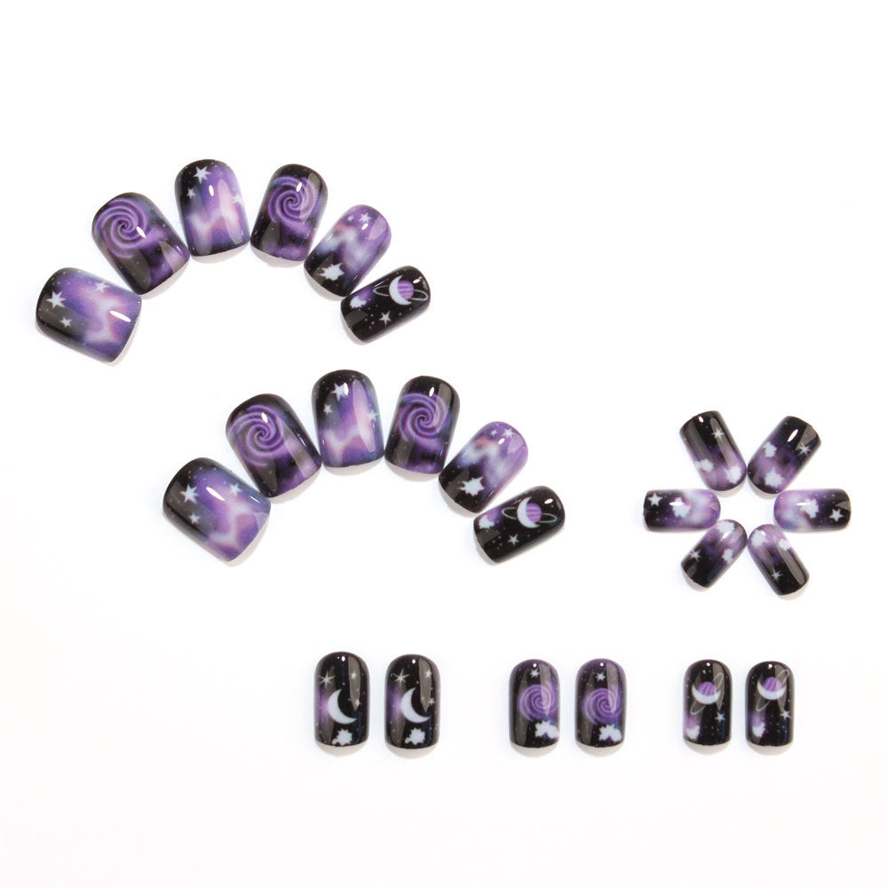 Cosmic Starry Sky Nails