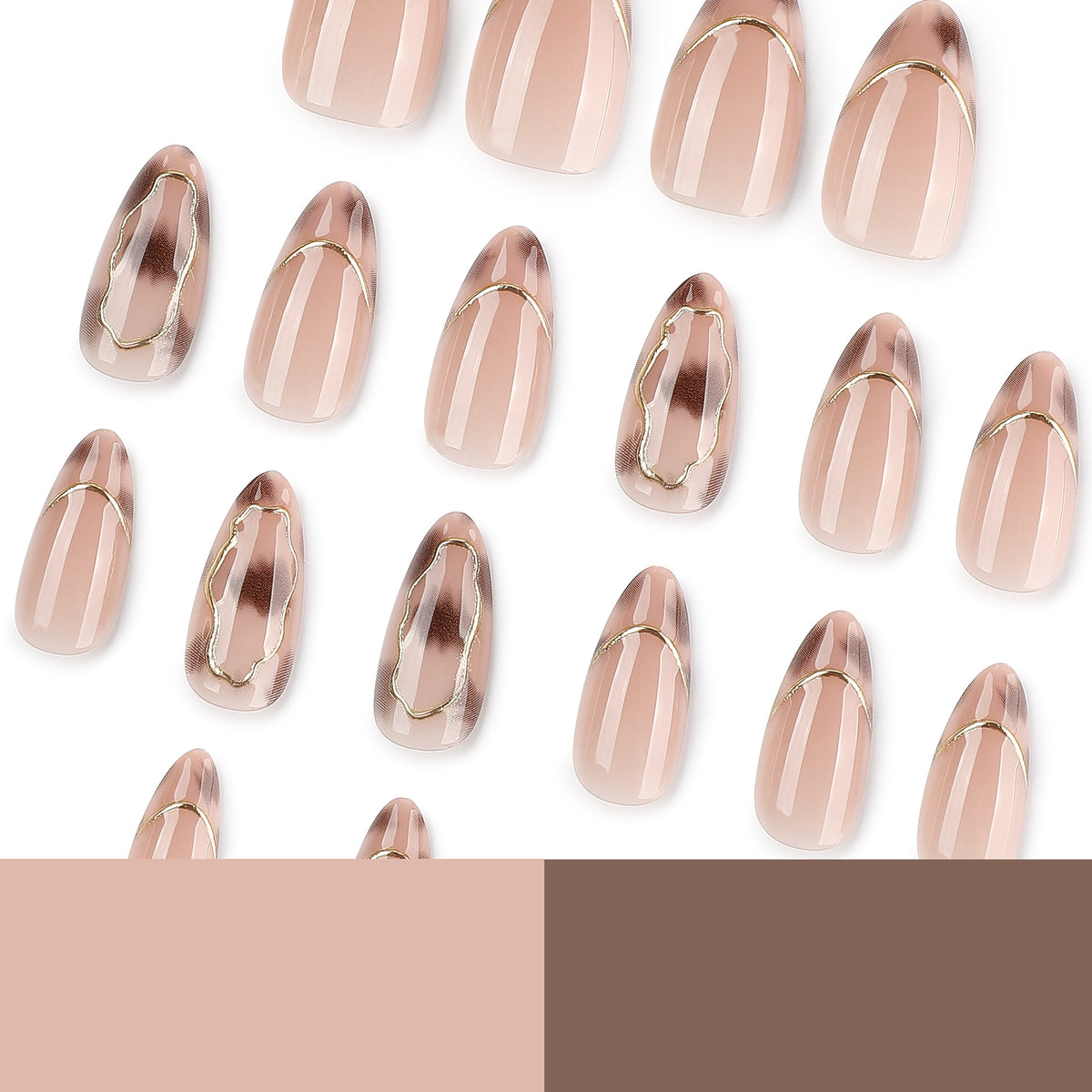Almond-gilt nails
