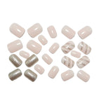 Square-shaped delicate nails