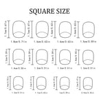 Short Square Brown Cat-eye Nails