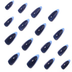 Deep-sea blue cat eye nails