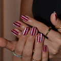 Raspberry cheese nails