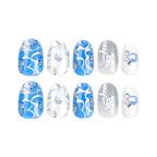 Blue mythic nails