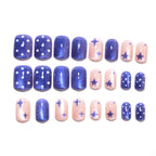 Klein blue star cat's eye nails