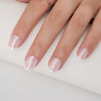 24pcs French-style short press-on nails