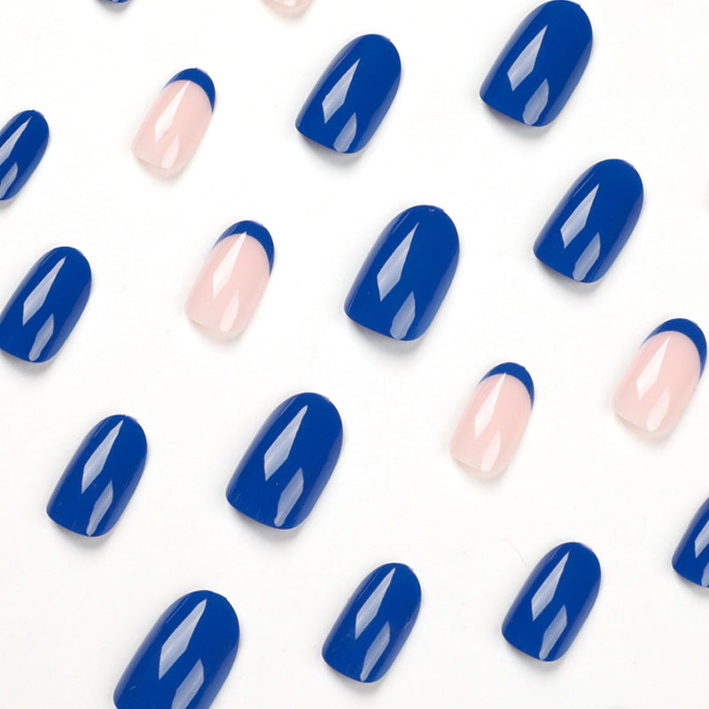 Klein Blue French Nail