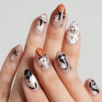 Pumpkin Witch Nails