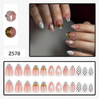 Metallic French manicure