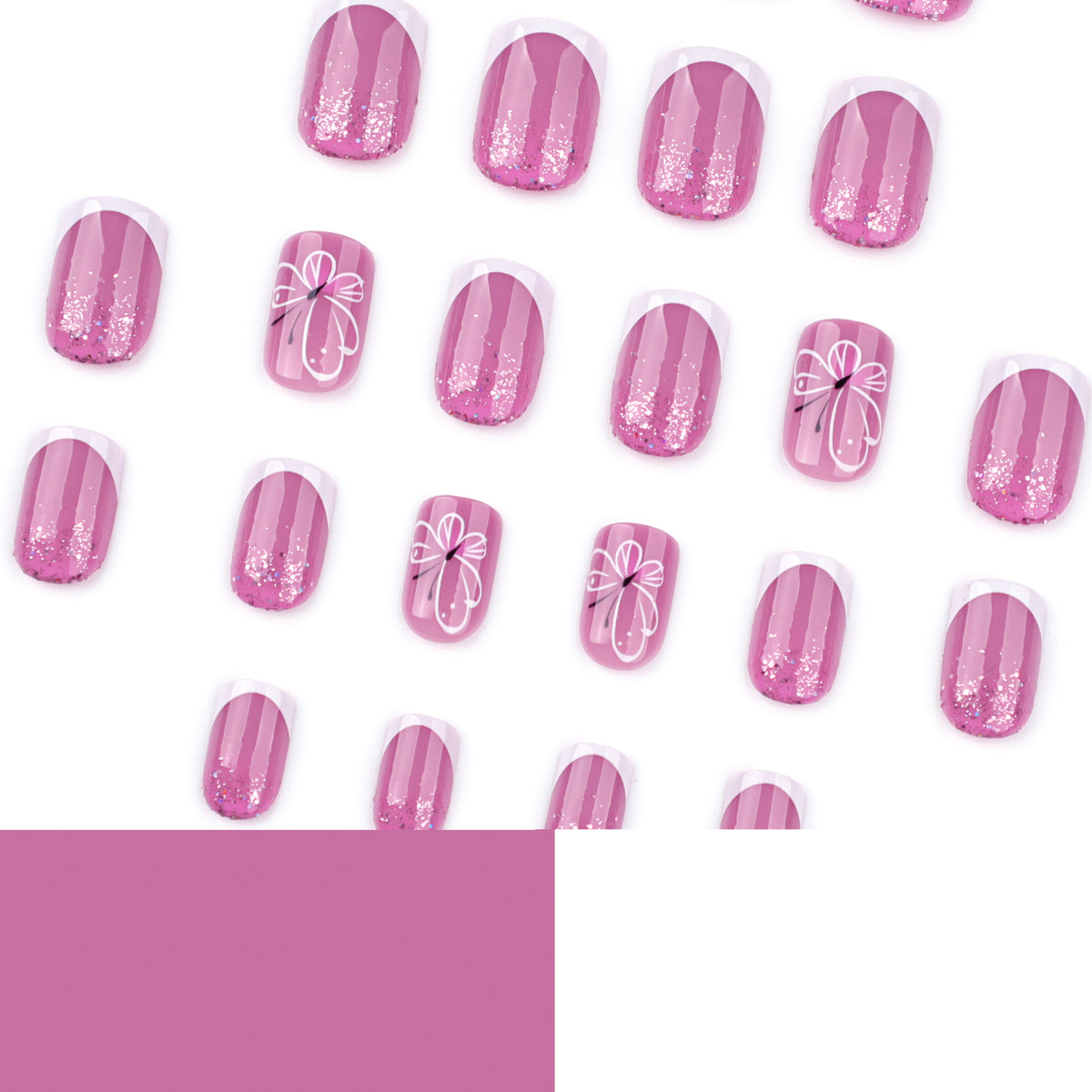 Butterfly French nails