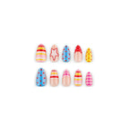 Macaron polka dot nails