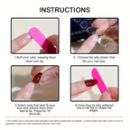 24pcs Short Square French manicure with Pink Nails