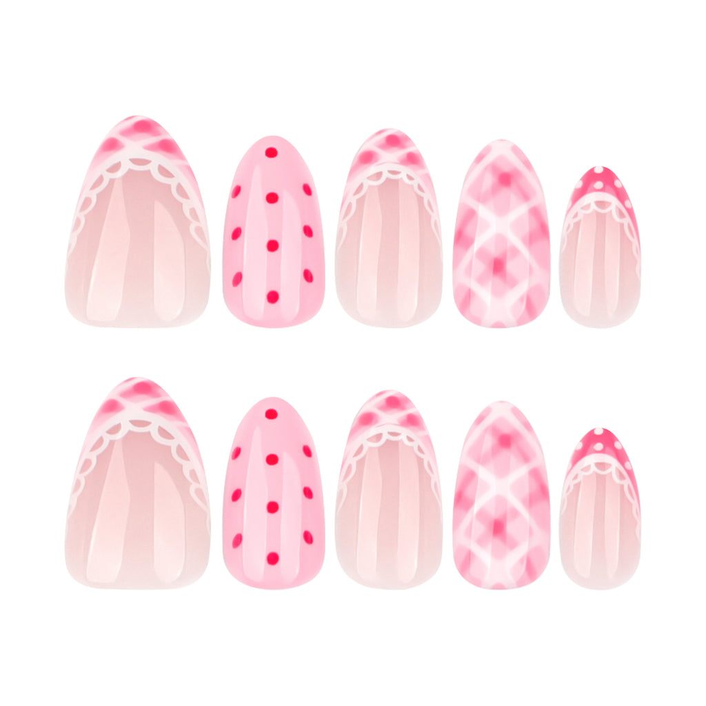 Simple strawberry nails