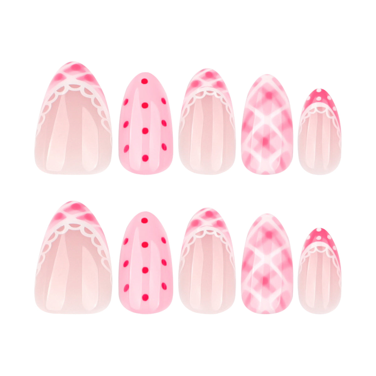 Simple strawberry nails