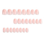 Simple gradient peach nails