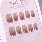 White coated nails
