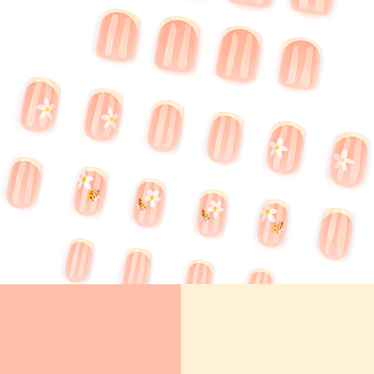 Bee flower nail
