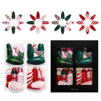 Christmas Set(4 pack) glitter French striped polka dot outfit set of 96 pieces
