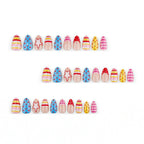 Macaron polka dot nails