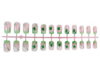 24pcs St. Patrick's Day Four-leaf clover Green Lucky Nails