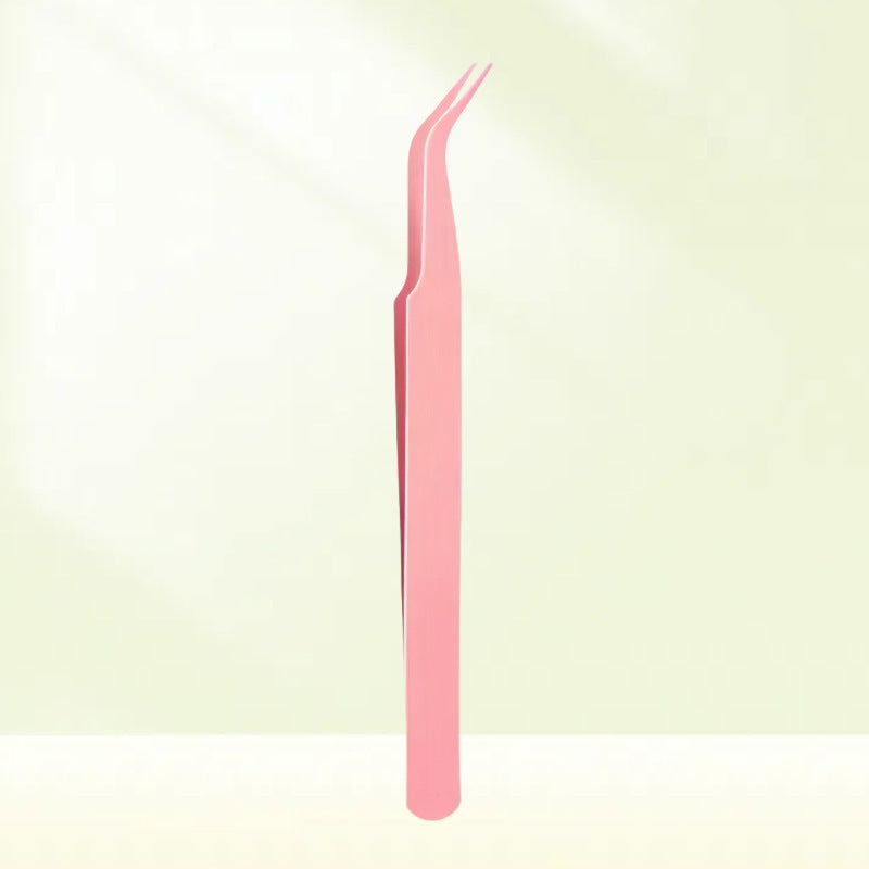 Nail art tool curved head tweezers Macaroon color anti-static