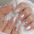 Handcrafted luxurious wedding nails