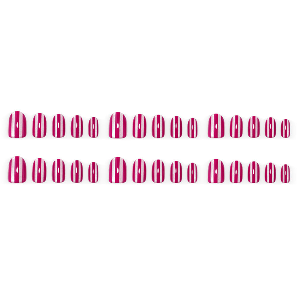 Raspberry cheese nails