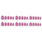 Raspberry cheese nails