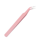 Nail art tool curved head tweezers Macaroon color anti-static