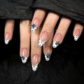 Blueberry French nails