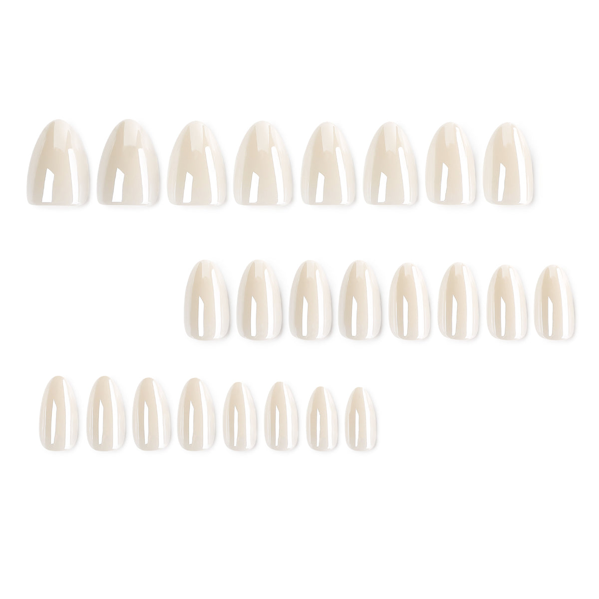 Light Short Almond nail