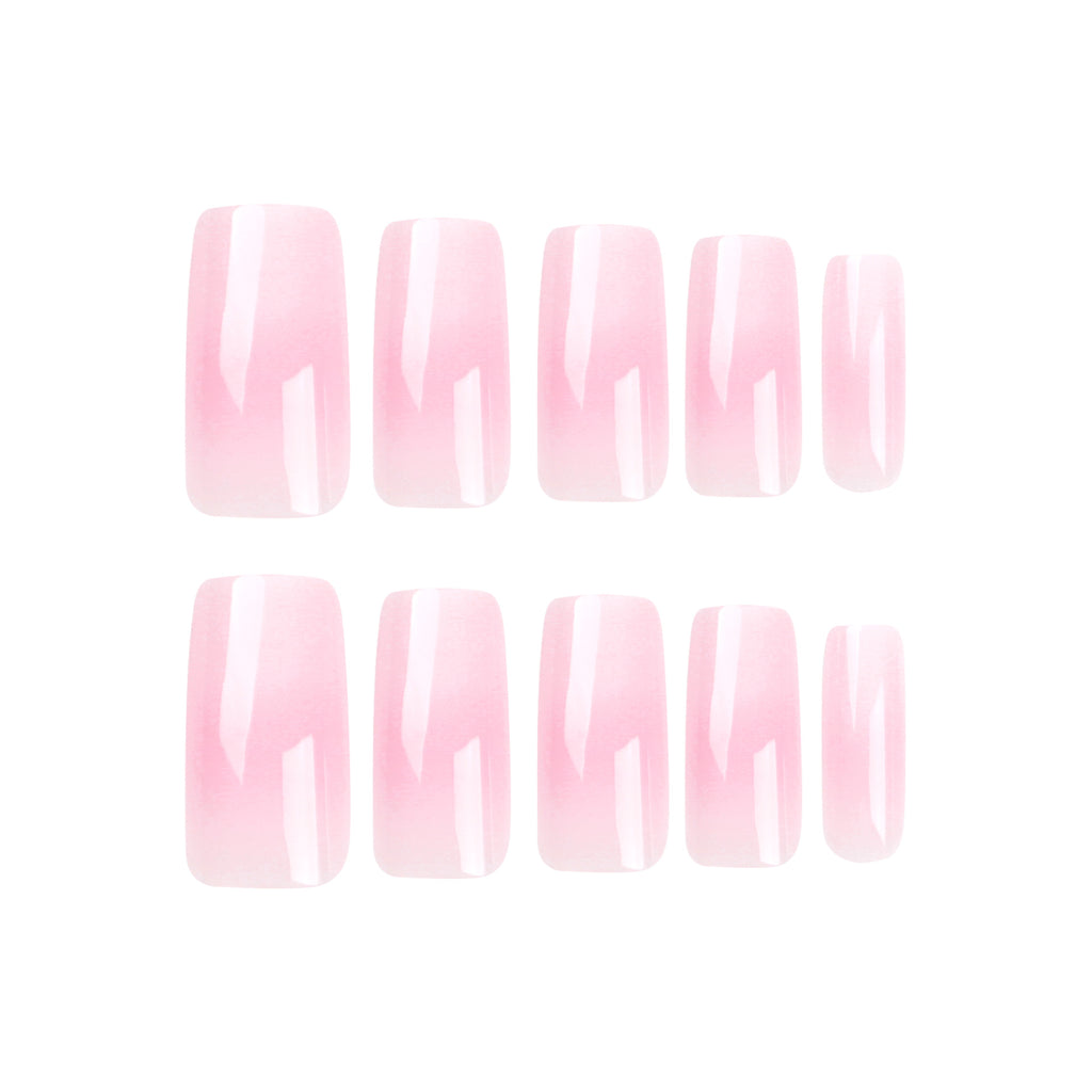 Long French style nails