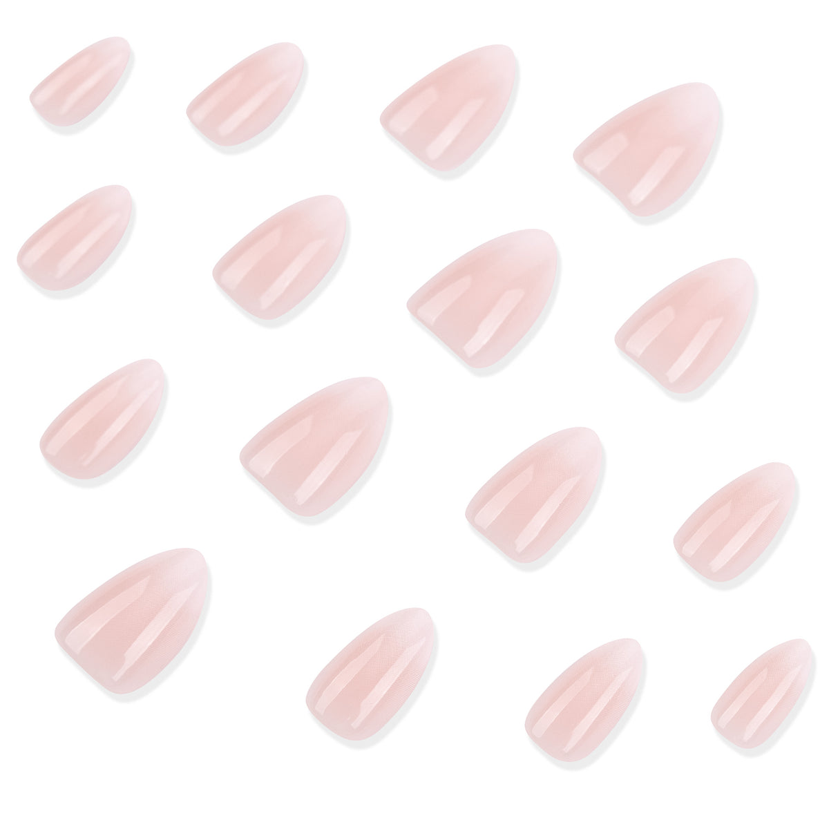 Almond-style nails