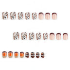 Coffee pumpkin nails
