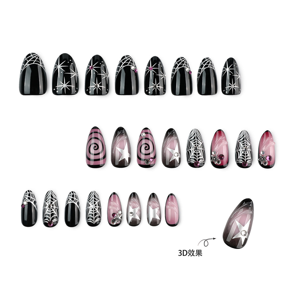 Halloween Dark 3D Nail Art Nail