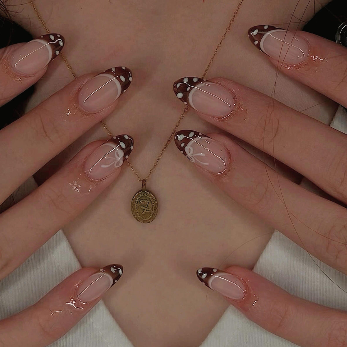 French brown nails