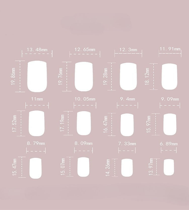 24pcs Pink striped Glitter design Long nails