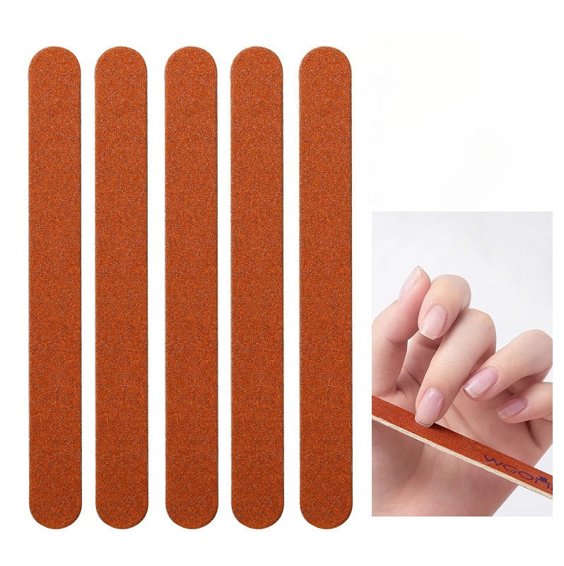 Double-sided nail filing sponge strip for shaping