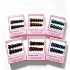Designer French cat-eye nails